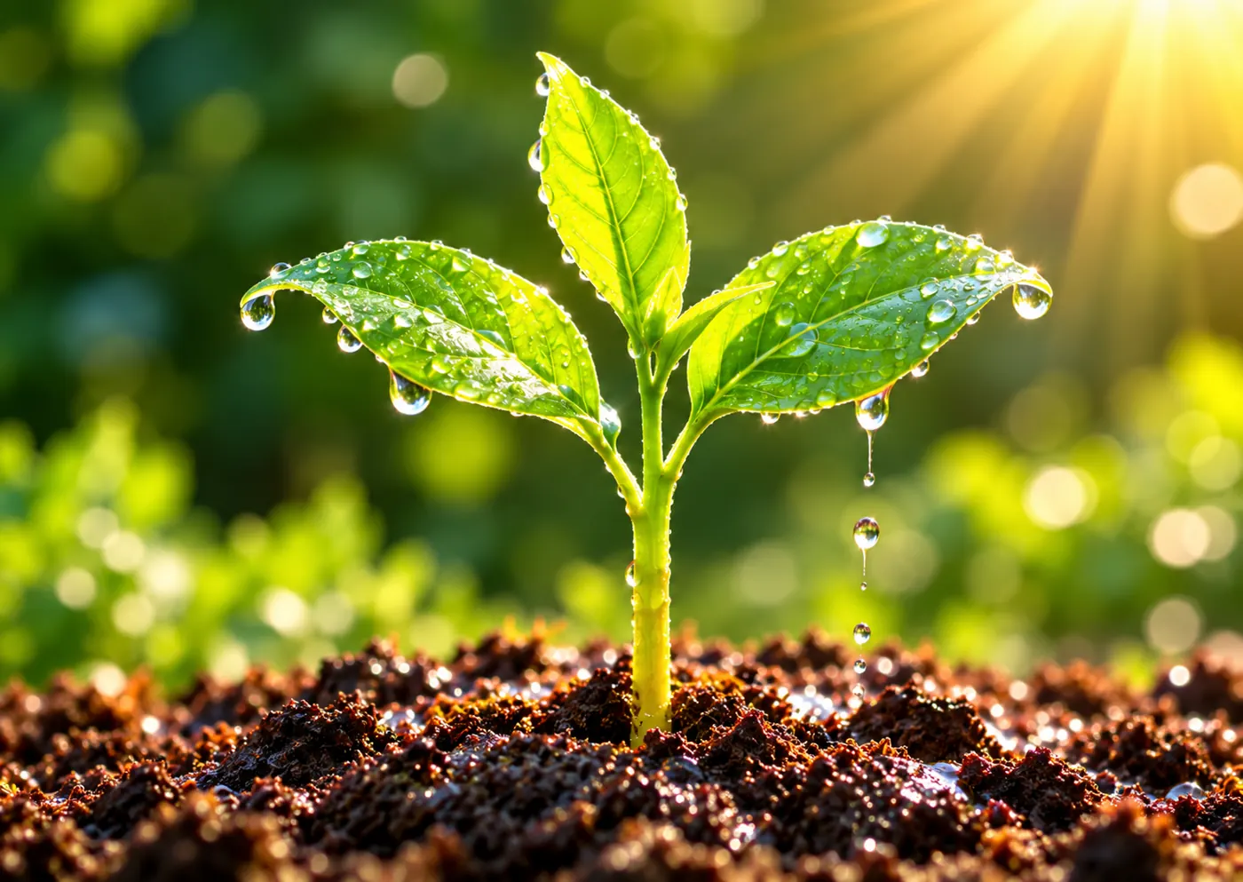 Home dewy seedling dripping lightweight square