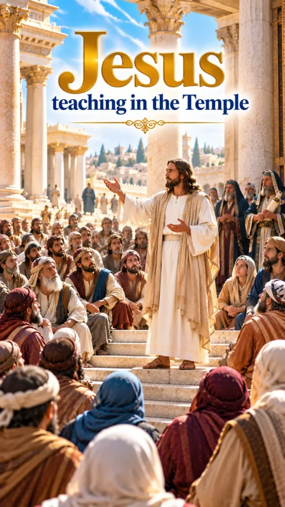 jesus teaching in the temple lightweight